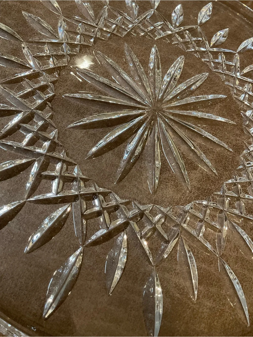 Waterford Lismore Crystal Cake Plate